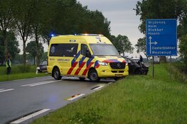 Aanrijding tussen twee auto's door "overstekende eenden"