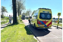Te water geraakte vrouw met scootmobiel uit sloot gered aan de Markerwaardweg in Venhuizen