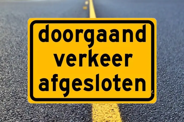 Houtribdijk voor een nacht afgesloten