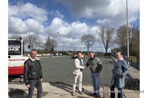 Renovatie handbalveld DTS’48 gestart