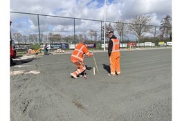 Renovatie handbalveld DTS’48 gestart