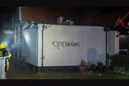 Uitslaande brand in restaurant Wijdenes, leuzen op muren geschreven