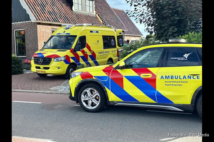 Man ernstig gewond geraakt na val van ladder, traumahelikopter ter plaatse