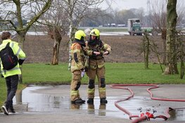 Grote brand op Oudijk in Westwoud