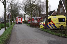 Grote brand op Oudijk in Westwoud